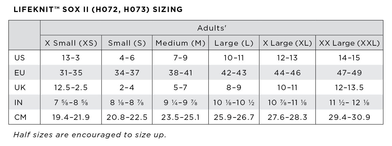 Lifeknit™ Sock Guide
